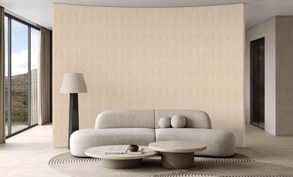 Light Orange Patterned Wallpaper, Textured Wallpaper,Natural Wallpaper, Modern & Minimalist Wall Covering,Modern Look Neutral Colors Glittering Wallcovering