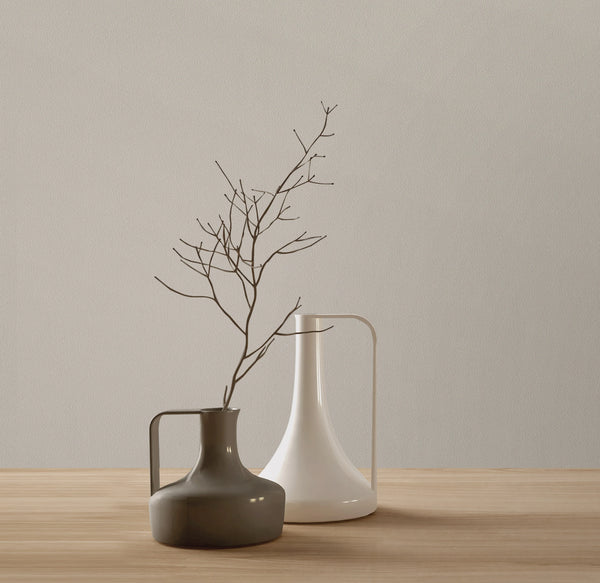 Light Beige Wallpaper, Rich Textured Wallcovering, Traditional, White Light Color,Washable