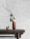 Light Gray Muse Brush Stroke Textured Wallpaper, Modern Minimalist Wall Covering, Neutral Shimmer Wall Decor