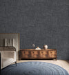 Dark Gray Muse Brush Stroke Textured Wallpaper, Modern Minimalist Wall Covering, Neutral Shimmer Wall Decor