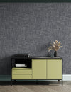 Dark Gray Muse Brush Stroke Textured Wallpaper, Modern Minimalist Wall Covering, Neutral Shimmer Wall Decor