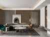 Brown-Bronze Muse Venetian Plaster Wallpaper, Natural Wallpaper, Modern & Minimalist Wall Covering, Modern Look Neutral Colors Glittering Wallcovering