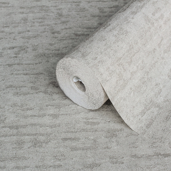Gray Muse Stucco Texture Wallpaper, Natural Wallpaper, Modern & Minimalist Wall Covering, Modern Look Neutral Colors Glittering Wall Cover