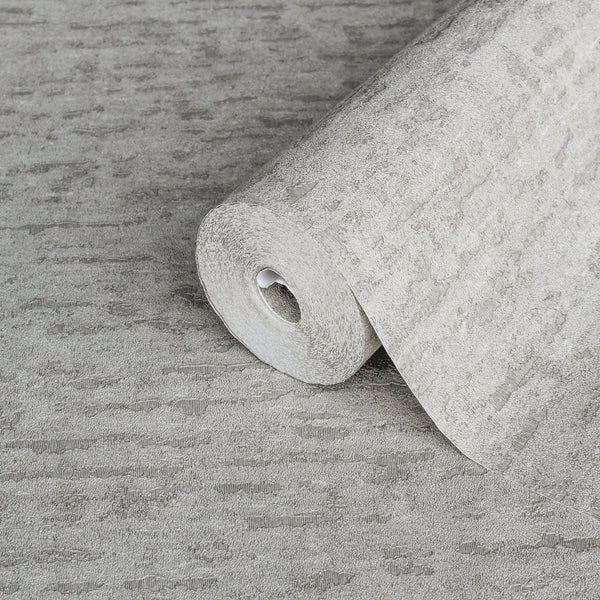 Gray Muse Stucco Texture Wallpaper, Natural Wallpaper, Modern & Minimalist Wall Covering, Modern Look Neutral Colors Glittering Wall Cover
