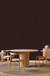 Dark Brown Woven Pattern Wall Panel, PS Wall Home Decoration Panel-Premium Quality