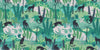 Panthers and Tropical Leaves Wallpaper, Seamless Pattern Mural, Oversized Custom Size Wall Art, Non-Woven, Non-Adhesive, Modern Wall Paper, Removable