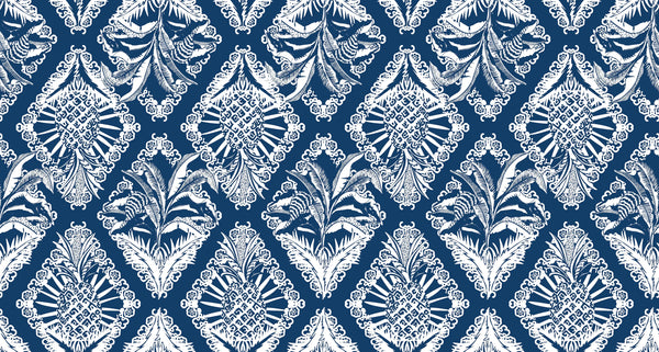 Retro Tropical Style Wallpaper, Seamless Pattern Mural, Oversized Custom Size Wall Art, Non-Woven, Non-Adhesive, Modern Wall Paper, Removable