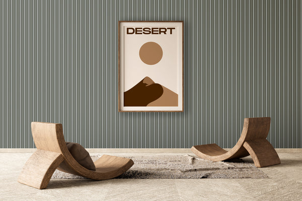 Warm grey-beige Striped Panel , PS Wall Home Decoration Panel-Premium Quality