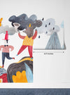 A Cheerful Friends Wallpaper, Travels Mural, Oversized Custom Size Wall Art, Non - Woven, Non - Adhesive, Modern Wall Paper, Removable - Adawall Wallpaper - Registered Trade Accounts Only, Wallpaper Wholesale Account - W77940 - Adawall Wholesale - Wallpaper Wholesaler