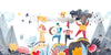 A Cheerful Friends Wallpaper, Travels Mural, Oversized Custom Size Wall Art, Non - Woven, Non - Adhesive, Modern Wall Paper, Removable - Adawall Wallpaper - Registered Trade Accounts Only, Wallpaper Wholesale Account - W77940 - Adawall Wholesale - Wallpaper Wholesaler