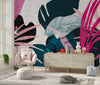 Abstract Art Tropical Leaves Wallpaper, Exotic Mural, Oversized Custom Size Wall Art, Non - Woven, Non - Adhesive, Modern Wall Paper, Removable - Adawall Wallpaper - Registered Trade Accounts Only, Wallpaper Wholesale Account - W77586 - Adawall Wholesale - Wallpaper Wholesaler