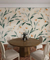 Abstract Floral, Beige Background Wallpaper, Seamless Pattern Mural, Oversized Custom Size Wall Art, Non - Woven, Non - Adhesive, Modern Wall Paper, Removable - Adawall Wallpaper - Registered Trade Accounts Only, Wallpaper Wholesale Account - W78085 - Adawall Wholesale - Wallpaper Wholesaler