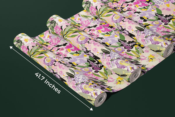 Abstract Floral Wallpaper, Seamless Pattern Mural, Oversized Custom Size Wall Art, Non - Woven, Non - Adhesive, Modern Wall Paper, Removable - Adawall Wallpaper - Registered Trade Accounts Only, Wallpaper Wholesale Account - W77958 - Adawall Wholesale - Wallpaper Wholesaler