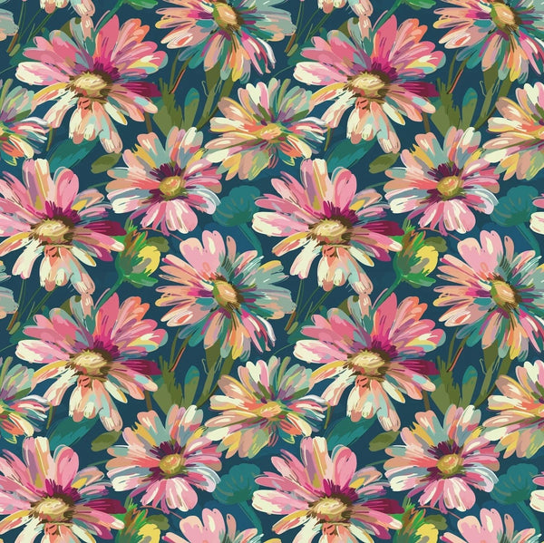 Abstract Flowers Blooming Wallpaper, Seamless Pattern Mural, Oversized Custom Size Wall Art, Non - Woven, Non - Adhesive, Modern Wall Paper, Removable - Adawall Wallpaper - Registered Trade Accounts Only, Wallpaper Wholesale Account - W77580 - Adawall Wholesale - Wallpaper Wholesaler