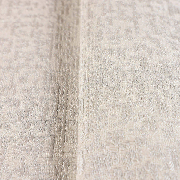 Abstract Glam 3D Embossed Wallpaper, Off White, Silver Metallic Accents Luxury Wallcovering, Washable, Durable Home and Commercial Use Wall Decor - Walloro High End Wallcoverings & More