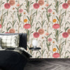 Abstract Handmade Floral Wallpaper, Seamless Pattern Mural, Oversized Custom Size Wall Art, Non - Woven, Non - Adhesive, Modern Wall Paper, Removable - Adawall Wallpaper - Registered Trade Accounts Only, Wallpaper Wholesale Account - W78011 - Adawall Wholesale - Wallpaper Wholesaler