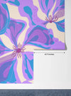 Abstract Purple Flowers Wallpaper, Seamless Pattern Mural, Oversized Custom Size Wall Art, Non - Woven, Non - Adhesive, Modern Wall Paper, Removable - Adawall Wallpaper - Registered Trade Accounts Only, Wallpaper Wholesale Account - W77737 - Adawall Wholesale - Wallpaper Wholesaler