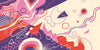Abstract Shapes Wallpaper, Purple and Pink Mural, Oversized Custom Size Wall Art, Non - Woven, Non - Adhesive, Modern Wall Paper, Removable - Adawall Wallpaper - Registered Trade Accounts Only, Wallpaper Wholesale Account - W77621 - Adawall Wholesale - Wallpaper Wholesaler