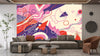 Abstract Shapes Wallpaper, Purple and Pink Mural, Oversized Custom Size Wall Art, Non - Woven, Non - Adhesive, Modern Wall Paper, Removable - Adawall Wallpaper - Registered Trade Accounts Only, Wallpaper Wholesale Account - W77621 - Adawall Wholesale - Wallpaper Wholesaler