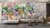 Aesthetic Wildflower Wallpaper, Botanical Mural, Oversized Custom Size Wall Art, Non - Woven, Non - Adhesive, Modern Wall Paper, Removable - Adawall Wallpaper - Registered Trade Accounts Only, Wallpaper Wholesale Account - W77957 - Adawall Wholesale - Wallpaper Wholesaler