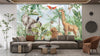 African Animals Wallpaper, Watercolor Wildlife Mural, Oversized Custom Size Wall Art, Non - Woven, Non - Adhesive, Modern Wall Paper, Removable - Adawall Wallpaper - Registered Trade Accounts Only, Wallpaper Wholesale Account - W78093 - Adawall Wholesale - Wallpaper Wholesaler