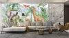 African Animals Wallpaper, Watercolor Wildlife Mural, Oversized Custom Size Wall Art, Non - Woven, Non - Adhesive, Modern Wall Paper, Removable - Adawall Wallpaper - Registered Trade Accounts Only, Wallpaper Wholesale Account - W78093 - Adawall Wholesale - Wallpaper Wholesaler