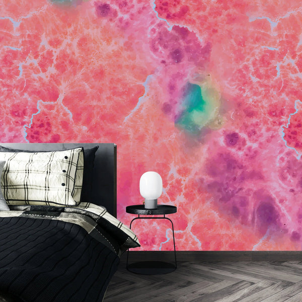 Alcohol Ink Watercolor Wallpaper, Liquid Splash Mural, Oversized Custom Size Wall Art, Non - Woven, Non - Adhesive, Modern Wall Paper, Removable - Adawall Wallpaper - Registered Trade Accounts Only, Wallpaper Wholesale Account - W77573 - Adawall Wholesale - Wallpaper Wholesaler