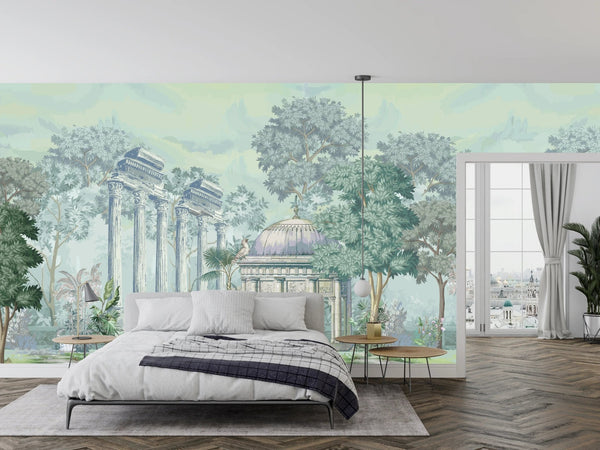 Ancient Greek Architecture Wallpaper, Garden Mural, Oversized Custom Size Wall Art, Non - Woven, Non - Adhesive, Modern Wall Paper, Removable - Adawall Wallpaper - Registered Trade Accounts Only, Wallpaper Wholesale Account - W77760 - Adawall Wholesale - Wallpaper Wholesaler