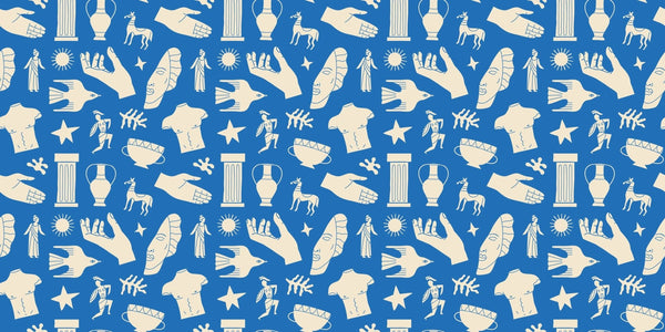 Ancient Greek Statues Wallpaper, Seamless Pattern Mural, Oversized Custom Size Wall Art, Non - Woven, Non - Adhesive, Modern Wall Paper, Removable - Adawall Wallpaper - Registered Trade Accounts Only, Wallpaper Wholesale Account - W78204 - Adawall Wholesale - Wallpaper Wholesaler
