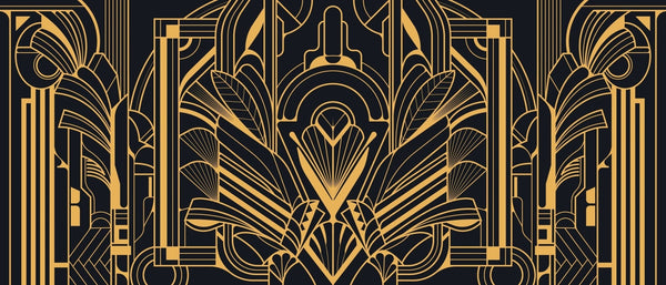 Art Deco Wallpaper, Geometric Gold Mural, Oversized Custom Size Wall Art, Non - Woven, Non - Adhesive, Modern Wall Paper, Removable - Adawall Wallpaper - Registered Trade Accounts Only, Wallpaper Wholesale Account - W77848 - Adawall Wholesale - Wallpaper Wholesaler