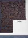 Art Deco Wallpaper, Geometric Golden Mural, Oversized Custom Size Wall Art, Non - Woven, Non - Adhesive, Modern Wall Paper, Removable - Adawall Wallpaper - Registered Trade Accounts Only, Wallpaper Wholesale Account - W77852 - Adawall Wholesale - Wallpaper Wholesaler