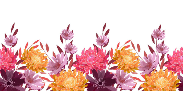 Art Floral Wallpaper, Seamless Pattern Mural, Oversized Custom Size Wall Art, Non - Woven, Non - Adhesive, Modern Wall Paper, Removable - Adawall Wallpaper - Registered Trade Accounts Only, Wallpaper Wholesale Account - W78072 - Adawall Wholesale - Wallpaper Wholesaler