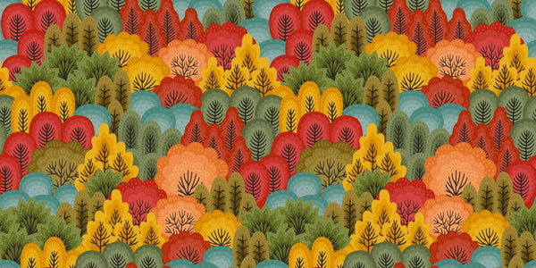Autumn Forest, Trees Wallpaper, Seamless Pattern Mural, Oversized Custom Size Wall Art, Non - Woven, Non - Adhesive, Modern Wall Paper, Removable - Adawall Wallpaper - Registered Trade Accounts Only, Wallpaper Wholesale Account - W78058 - Adawall Wholesale - Wallpaper Wholesaler
