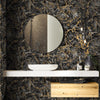 Beautiful Black Marble Gold Spark Embossed Wallpaper, Textured Shiny wall Covering for Store & Home, Elegant Wallpaper, Washable, 177 sq ft - Adawall Wallpaper - Registered Trade Accounts Only, Wallpaper Wholesale Account - 23103-5 - Adawall Wholesale - Wallpaper Wholesaler