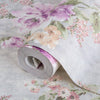 Beautiful Deep Embossed Floral Wallpaper, Rich Textured Wallcovering, Traditional, White Purple, Extra Large 114 sq ft Roll, Flowers - Adawall Wallpaper - Registered Trade Accounts Only, Wallpaper Wholesale Account - 4708-1 - Adawall Wholesale - Wallpaper Wholesaler