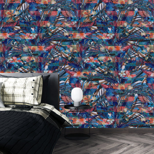 Abstract Watercolor Wallpaper, Seamless Pattern Mural, Oversized Custom Size Wall Art, Non-Woven, Non-Adhesive, Modern Wall Paper, Removable