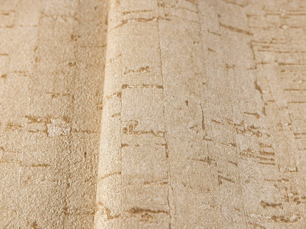 Beige Cork Textured Wallpaper, Wood Tree Bark Grain Design Stylish Realistic Wallcovering - Adawall Wallpaper - Registered Trade Accounts Only, Wallpaper Wholesale Account - 3709-3 - Adawall Wholesale - Wallpaper Wholesaler