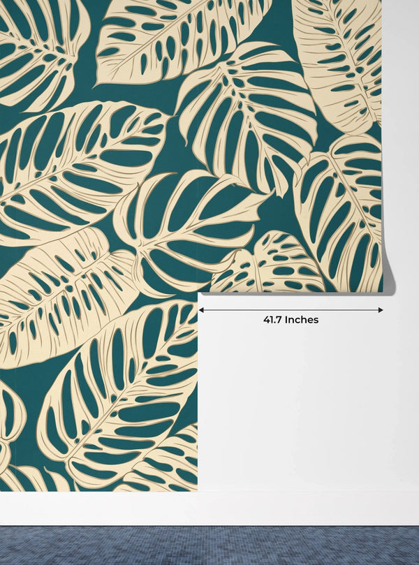 Beige Leaves Wallpaper, Seamless Pattern Mural, Oversized Custom Size Wall Art, Non - Woven, Non - Adhesive, Modern Wall Paper, Removable - Adawall Wallpaper - Registered Trade Accounts Only, Wallpaper Wholesale Account - W77734 - Adawall Wholesale - Wallpaper Wholesaler
