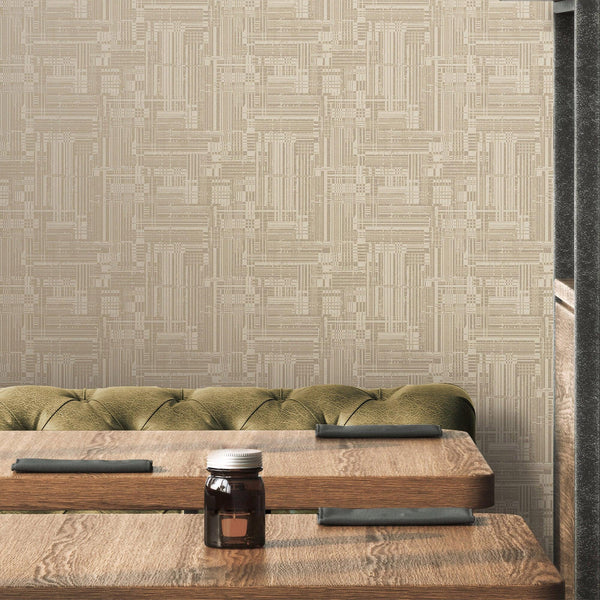 Beige Modern Abstract Geometric Wallpaper, Stylish 3D Embossed Neutral Colors Wallcovering - Adawall Wallpaper - Registered Trade Accounts Only, Wallpaper Wholesale Account - 3703-3 - Adawall Wholesale - Wallpaper Wholesaler