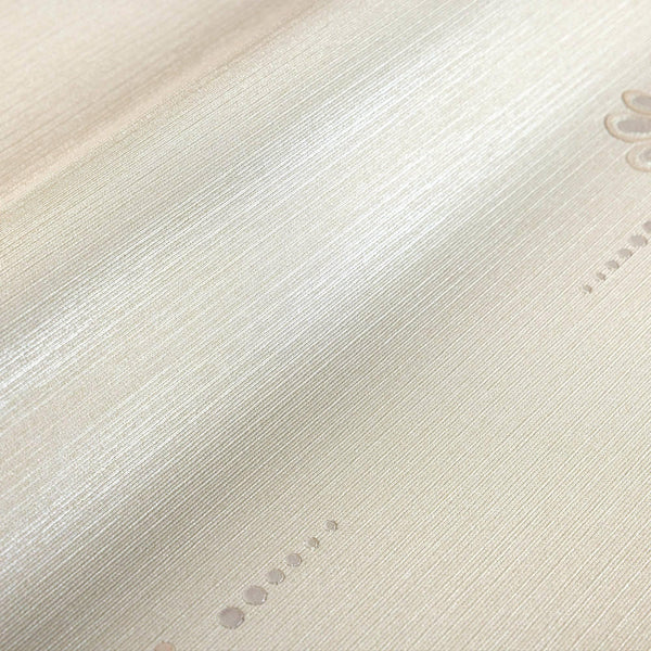 Beige Stylish Embossed Textured Wallpaper, Modern Ikat Stripeed Wallcovering - Walloro High End Wallcoverings & More