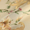 Beige Timeless Floral Embossed Rose Wallpaper, Flocked Vivid Color Rose Flowers Pattern - Walloro High End Wallcoverings & More