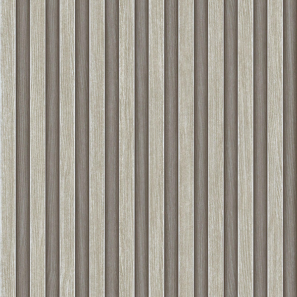 Beige Wood Panel Look Wallpaper, 3D Embossed textured Wooden Pattern Wallcovering, Modern, Stylish - Walloro High End Wallcoverings & More