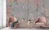 Birds Trees Nature Scene Wallpaper, Tropical Botanical Wall Mural, Gray Customized Wallpaper, Home Decor, Bedroom, Store, Forest Large Wall Art - Adawall Wallpaper - Registered Trade Accounts Only, Wallpaper Wholesale Account - A305-1 - Adawall Wholesale - Wallpaper Wholesaler