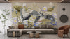 Birds Wallpaper, Lotus Mural, Oversized Custom Size Wall Art, Non - Woven, Non - Adhesive, Modern Wall Paper, Removable - Adawall Wallpaper - Registered Trade Accounts Only, Wallpaper Wholesale Account - W77501 - Adawall Wholesale - Wallpaper Wholesaler