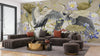 Birds Wallpaper, Lotus Mural, Oversized Custom Size Wall Art, Non - Woven, Non - Adhesive, Modern Wall Paper, Removable - Adawall Wallpaper - Registered Trade Accounts Only, Wallpaper Wholesale Account - W77501 - Adawall Wholesale - Wallpaper Wholesaler
