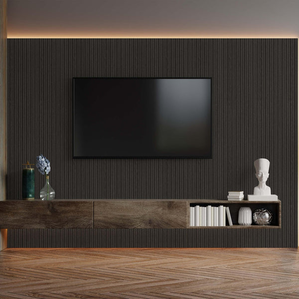 Black Wood Grain Wall Panel, PS Wall Home Decoration Panel - Premium Quality - Adawall Wallpaper - Registered Trade Accounts Only, Wallpaper Wholesale Account - 106 - Adawall Wholesale - Wallpaper Wholesaler
