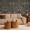 Blossom Chinoiserie Floral Wall Mural, Flower Bloom Gray Wallpaper, Large Botanical Customized Wall Art, Non - Woven, Non - Adhesive, Removable - Adawall Wallpaper - Registered Trade Accounts Only, Wallpaper Wholesale Account - SE307-3 - Adawall Wholesale - Wallpaper Wholesaler