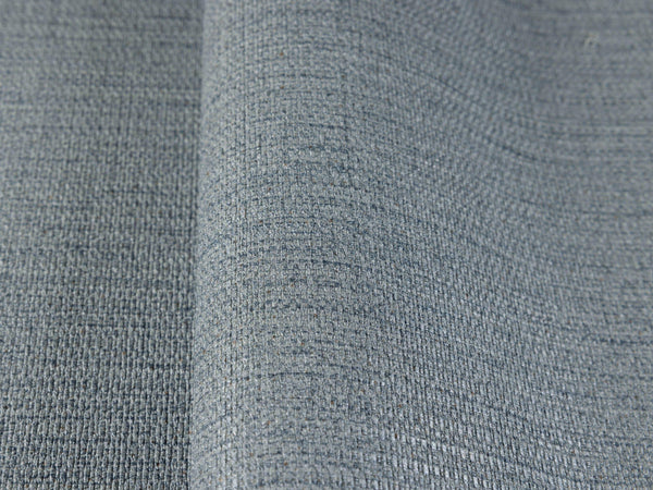 Blue Jute Basket Weave Textured Wallpaper, Solid Color Modern Plain Wallcovering - Walloro High End Wallcoverings & More