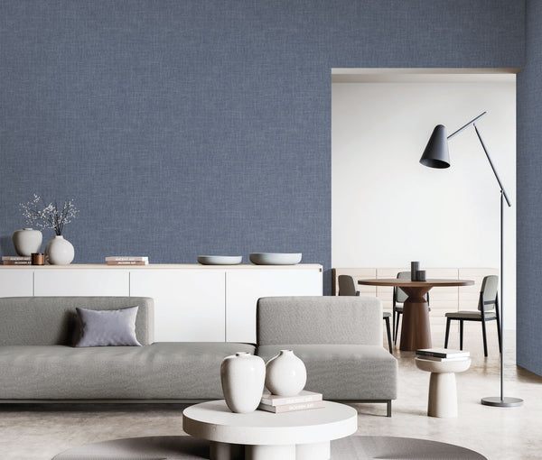 Blue Muse Linen Texture Wallpaper, Natural Wallpaper, Modern & Minimalist Wall Covering, Modern Look Neutral Colors Glittering Wallcovering - Adawall Wallpaper -Registered Trade Accounts Only, Wallpaper Wholesale Account - 25104-9 - Adawall Wholesale - Wallpaper Wholesaler