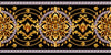 Border with Golden Baroque Wallpaper, Black Background Mural, Oversized Custom Size Wall Art, Non - Woven, Non - Adhesive, Modern Wall Paper, Removable - Adawall Wallpaper - Registered Trade Accounts Only, Wallpaper Wholesale Account - W77692 - Adawall Wholesale - Wallpaper Wholesaler